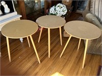 3 Wood Accent Tables