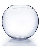 Like new WGV Bowl Glass Vase, Diameter 6", Height