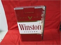 Metal Winston Cigarettes sign. Double sided.