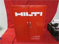 Vintage metal Hilti cabinet. No key.