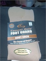 Copper Sole Boot Sock w/Foot Guard