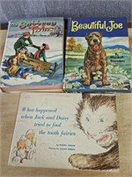 3 Vintage Kids Books Mid Century