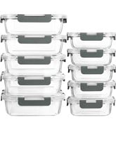 Like new 10-Pack] Glass Meal Prep Containers with