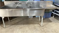 Industrial stainless steel sink, Approximately
