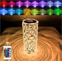 Crystal Touch Control Rose Lamp - 16 Color