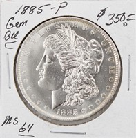 1885-P Morgan Silver Dollar Coin BU