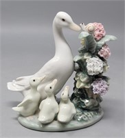 Lladro 1439 How Do You Do Mama Duck & Ducklings
