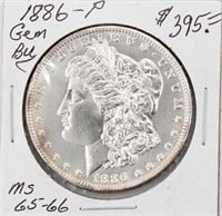 1886-P Morgan Silver Dollar Coin BU