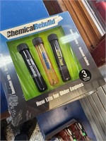 5 boxes chemical rebuild - 1 tube missing - in sho