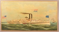 Frederick (Fred) Pansing Steamship Painting.