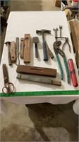 Vintage wooden levels, vintage hand tools,