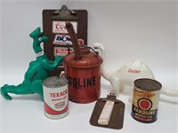 Vintage Gas & Oil Cans & Advertising Collectibles