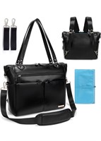 $79 Dofasayi leather diaper bag backpack