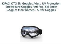 New KIFACI OTG Ski Goggles Adult, UV Protection