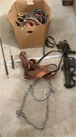 Horse bridal, whips, accessories