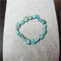 Natual Turquoise Stretch Bracelet