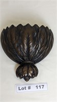 STUDIO 45 WOODEN CARVED WALL PLANT HOLDER