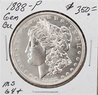 1888-P Morgan Silver Dollar Coin BU