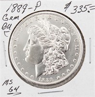 1889-P Morgan Silver Dollar Coin BU