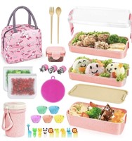 jijoe 27 PCs Bento Box Lunch Box Kit, Stackable