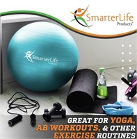 SmarterLife Workout Exercise Ball for Fitness,