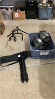 Tripod, rack, light fixtures untested