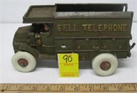 CAST METAL BELL TELEPHONE TRUCK
