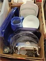 Box lot - glass cookware and bowls