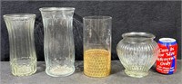 Glass Flower Vase-Lot