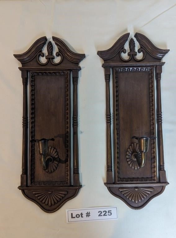 VINTAGE WALL SCONCES - CANDLE HOLDERS