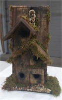 Birdhouse-Live edge, 24"T x 16"W, handcrafted