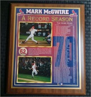 Vintage Rare Mark McGwire "A Record Season" Home