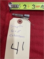 Snap on 1/4" x 2" extension