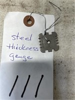 Steel thickness gauge