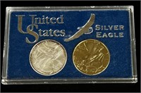 2000 .999 1 oz Troy Silver Eagle Dollar Coin Set