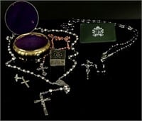 Collection of Antique Sterling Silver Etc. Rosary