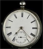 1800's "Hillmer" Sterling Silver Fusee Watch