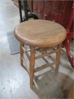 WOODEN COUNTRY STOOL