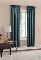 SM3723   Teal Blue Room Darkening Curtains, 30 x 8