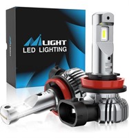 New Nilight EF2 9005+H11 LED Fog Light Bulbs,