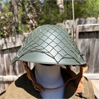 East German Army Comunnist Era HELMET w/ Net Cover