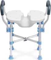 OasisSpace U-Shaped Shower Chair w/ Arms