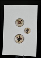 1900's Zuni Southwest Pottery Buttons