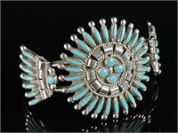 Beverly Etsate Zuni SterlingTurquoise Bracelet