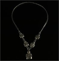 Native American SIlver Story Teller Necklace