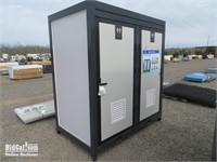 41" x 81" x 85" Portable Double Stall Restroom