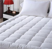 EASELAND Queen Size Mattress Pad Pillow Cover