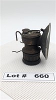 ANTIQUE CARBIDE CAP MINERS LAMP - RESERVE $15