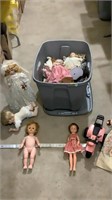 Porcelain dolls, vintage dolls