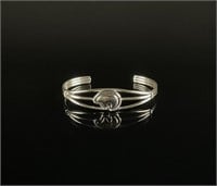Sterling Silver Bear Cuff Bracelet